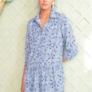 Tuckernuck Hydrangea Hayes Shirt Dress (M)